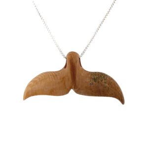 Mammoth Ivory Whale Tail Pendant