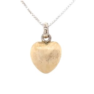 Mammoth Ivory Heart Pendant