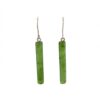 Jade Rectangle Dangle Earrings