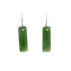 Jade Rectangle Dangle Earrings