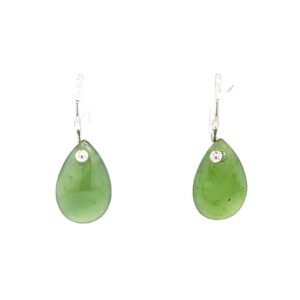 Jade Teardrop Dangle Earrings
