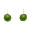 Jade Round Dangle Earrings
