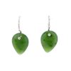 Jade Reverse Teardrop Dangle Earrings