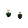 Jade Heart Post Earring
