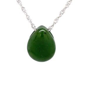 Jade Teardrop Pendant