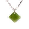 Jade Diamond Pendant