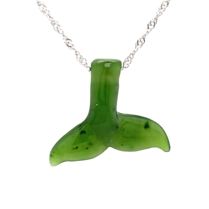 Jade Whale Tail Pendant