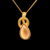 Ivory Gold Plated Teardrop Pendant