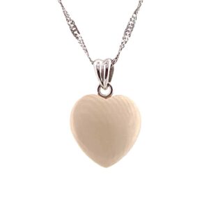 Mammoth Ivory Heart Pendant