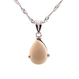 Mammoth Ivory Teardrop Pendant