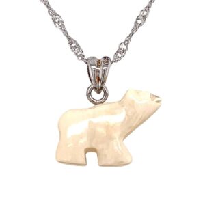 Mammoth Ivory Bear Pendant