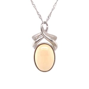 Mammoth Ivory Oval Pendant