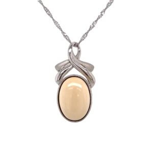Mammoth Ivory Oval Pendant