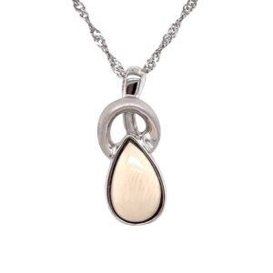 Mammoth Ivory Teardrop Pendantx