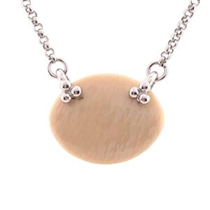 Ivory Oval Pendant