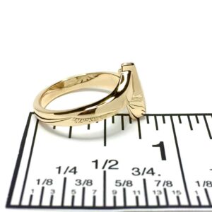 Sail, Gold Quartz, Ring, Inlaid with Diamond, Alaska Mint