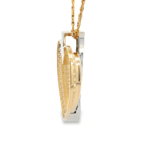 Gold Quartz Cupid's Revenge Heart Pendant, Alaska Mint