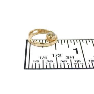 Gold Quartz Open Circle Pendant