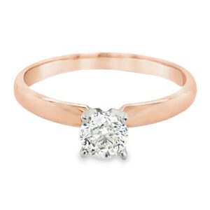 Pick up this Rose Gold Ladies Diamond Ring from the Alaska Mint