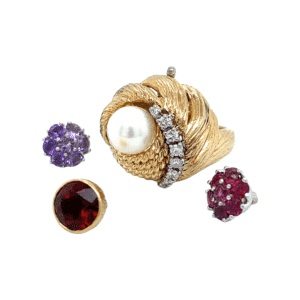 Estate Ring with 4 Different Centers ESTATE 071440