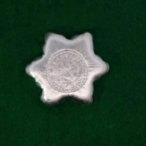 2 oz. Silver Hand Poured Snowflake