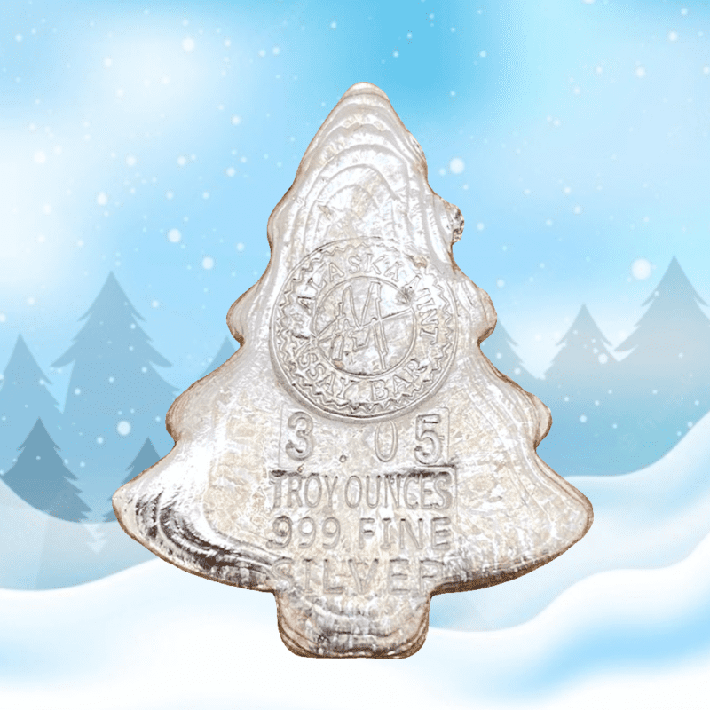 Silver Pour, Christmas Tree, Christmas, Gift, Alaska Mint