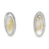 These gold quartz earrings set in white gold are a great fine jewelry Alaskan gift