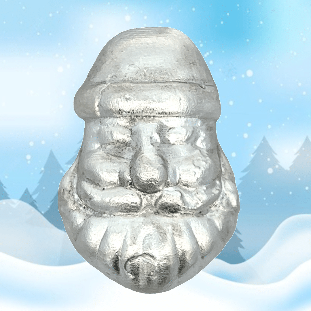Silver Pour, Santa, Christmas, Gift, Alaska Mint