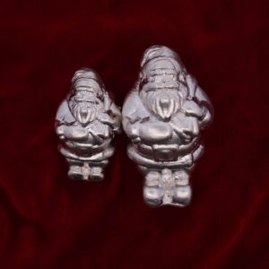 Pure Silver Hand-Poured Standing Santa