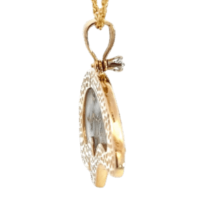 Gold Quartz Bear Pendant, Alaska Mint