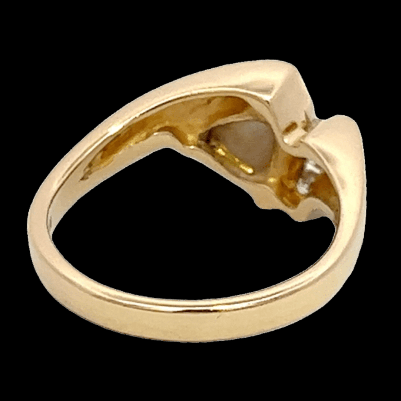 Gold quartz, Ring, Alaska Mint, Diamond, RL737D7Q