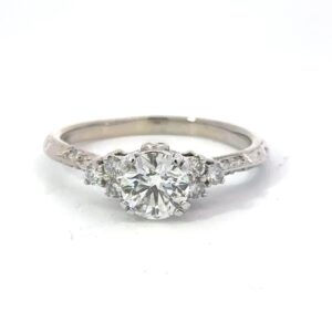 Estate White Gold & Diamond Ring