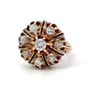 Estate Yellow Gold & Diamond Ring 071516