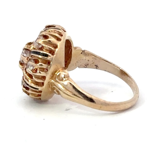Estate Yellow Gold & Diamond Ring 071516 - Image 4