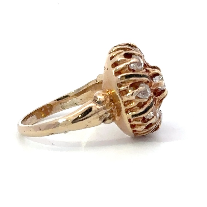 Estate Yellow Gold & Diamond Ring 071516 - Image 2