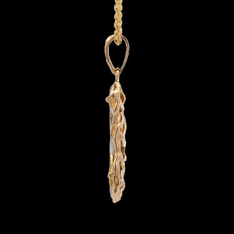 Gold quartz, Pendant, 2in, Alaska Mint, 072900 $3690