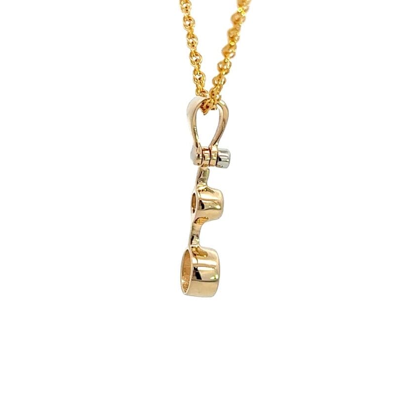 Gold quartz, Diamond, Pendant, Drop Pendant, 2in, Alaska Mint, FF220G2 $530