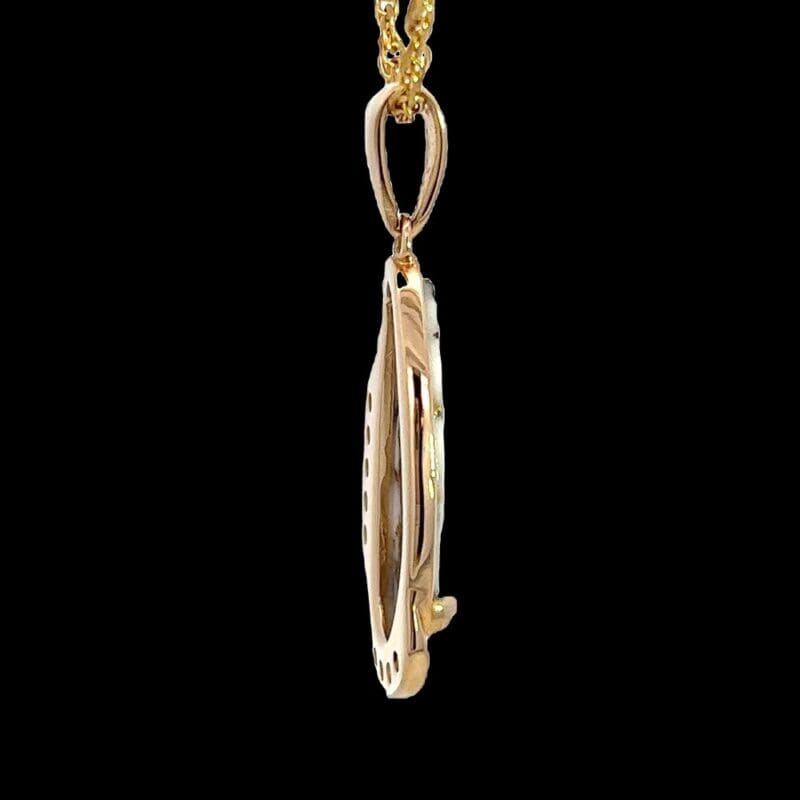 Gold quartz, Pendant, Diamond, Alaska Mint, PN1106SDQ $2125