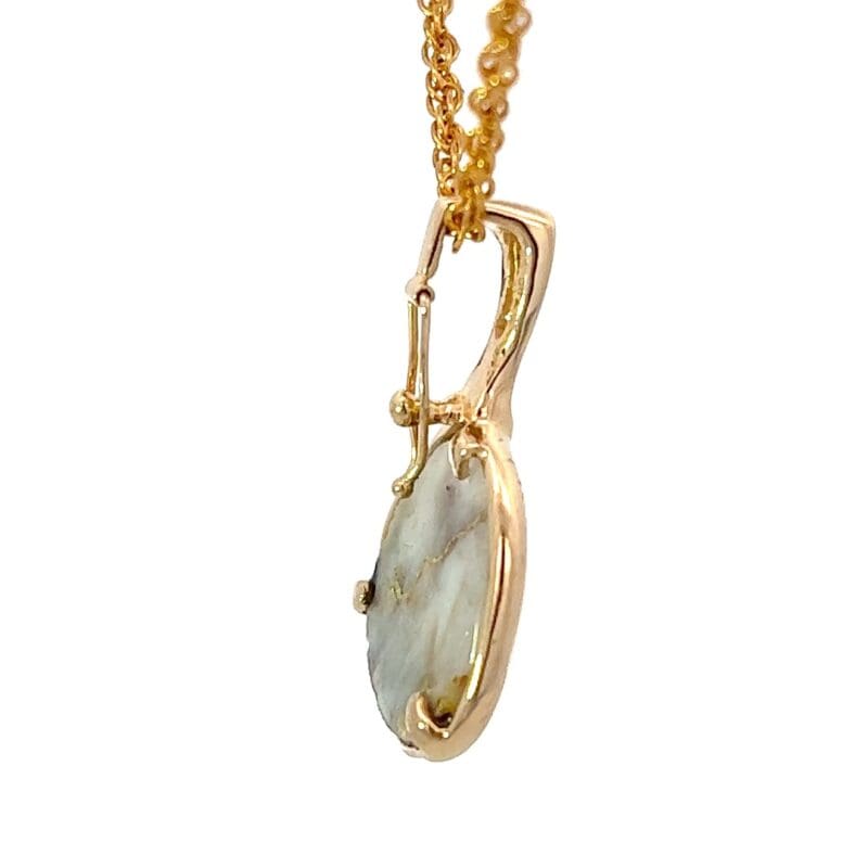 Gold quartz, Pendant, Alaska Mint, PN394D6QX $1620