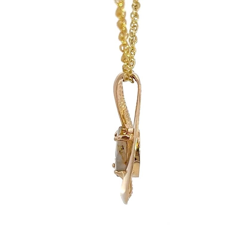 Gold quartz, Pendant, Alaska Mint, 1x.5, PN564QX $985