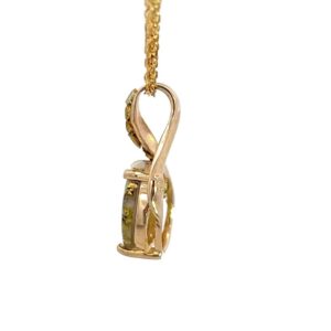 Gold quartz, Pendant, Alaska Mint, .75in, PN752NQX $975
