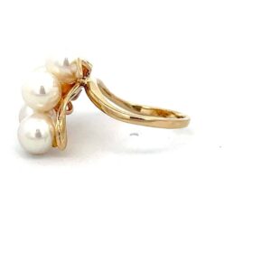 Estate ring, Pearl, 14k, Sz5, Alaska Mint, estate 070745 $520