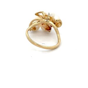 Estate ring, Pearl, 14k, Sz5, Alaska Mint, estate 070745 $520