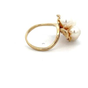 Estate ring, Pearl, 14k, Sz5, Alaska Mint, estate 070745 $520