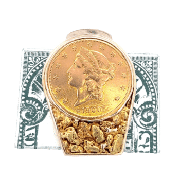 Gold nugget, Money Clip, Alaska Mint, 071141