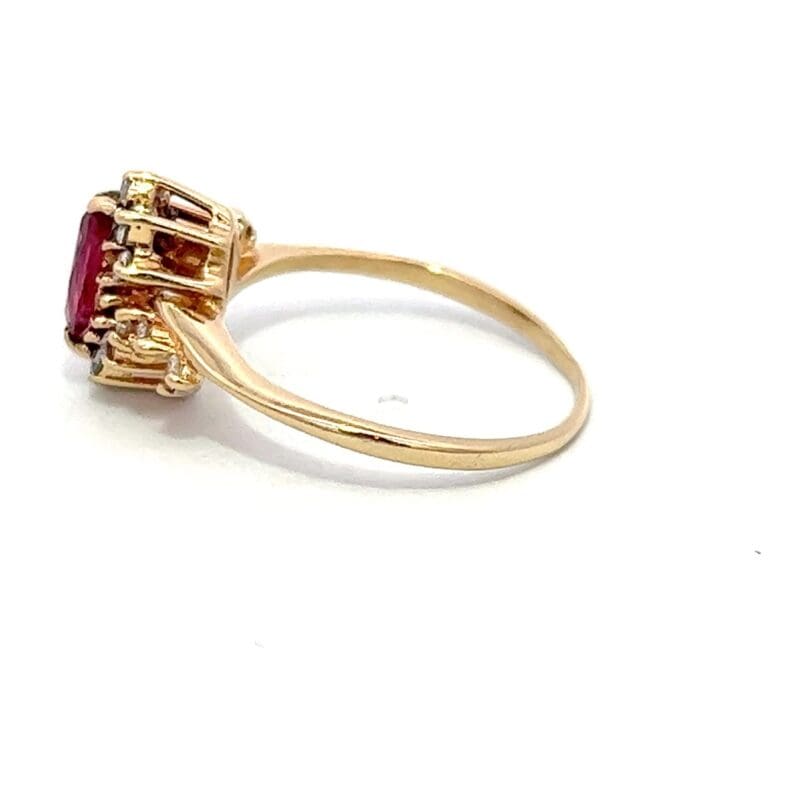 Estate Ring, Ruby, Diamond, Alaska Mint, Jewelry, estate 071357