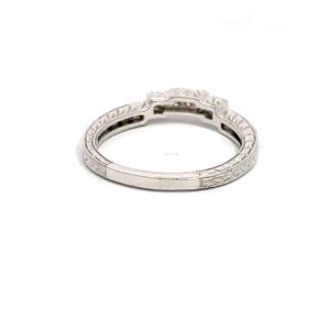Estate ring, 14k White Gold, Alaska Mint, .12 Diamonds, .15 Black Diamonds, Estate 071543 $595