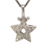 Estate White Gold & Diamond Star Pendant
