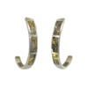 Gold quartz, Hoops, White Gold, Earrings, Alaska Mint, 027032