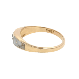 Gold quartz, Ring, Alaska Mint, Diamond, Band, 072984 $2090